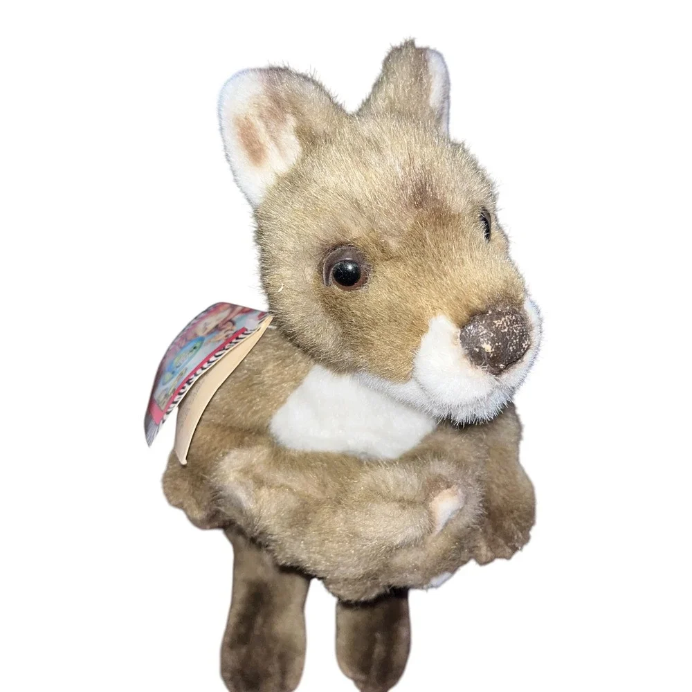 Vintage 1994 K&M International Kangaroo with Joey Plush Stuffed Animal NWT 10